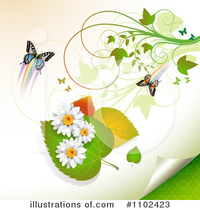 Royalty-Free (RF) Butterfly Background Clipart Illustration by merlinul - Stock Sample #1102423