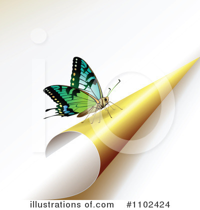 Royalty-Free (RF) Butterfly Background Clipart Illustration by merlinul - Stock Sample #1102424