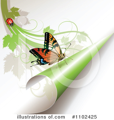 Royalty-Free (RF) Butterfly Background Clipart Illustration by merlinul - Stock Sample #1102425