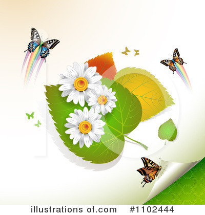 Royalty-Free (RF) Butterfly Background Clipart Illustration by merlinul - Stock Sample #1102444