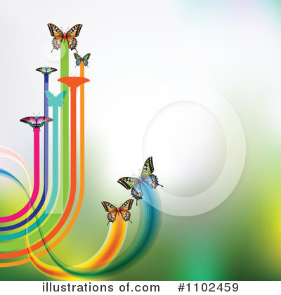 Royalty-Free (RF) Butterfly Background Clipart Illustration by merlinul - Stock Sample #1102459