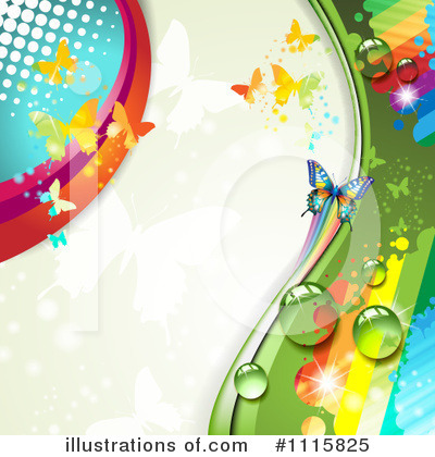 Royalty-Free (RF) Butterfly Background Clipart Illustration by merlinul - Stock Sample #1115825