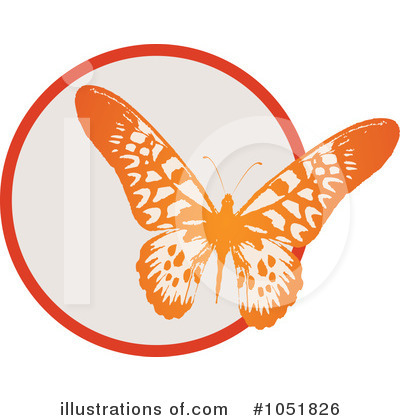 Royalty-Free (RF) Butterfly Clipart Illustration by Eugene - Stock Sample #1051826