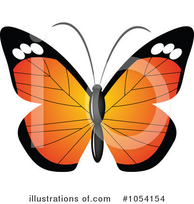 Royalty-Free (RF) Butterfly Clipart Illustration by vectorace - Stock Sample #1054154