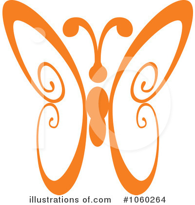 Royalty-Free (RF) Butterfly Clipart Illustration by Vector Tradition SM - Stock Sample #1060264