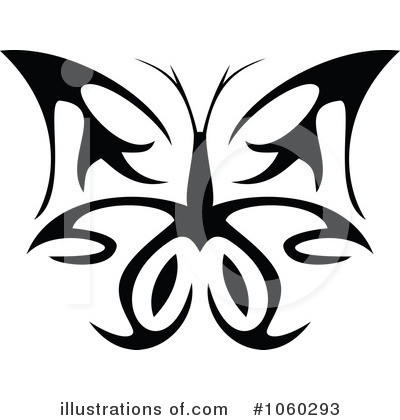 Royalty-Free (RF) Butterfly Clipart Illustration by Vector Tradition SM - Stock Sample #1060293
