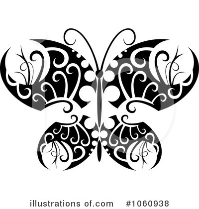 Royalty-Free (RF) Butterfly Clipart Illustration by Vector Tradition SM - Stock Sample #1060938