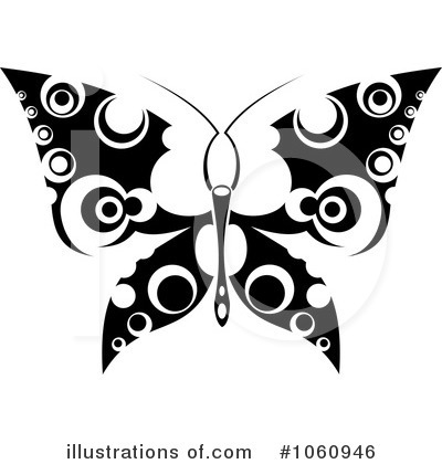 Royalty-Free (RF) Butterfly Clipart Illustration by Vector Tradition SM - Stock Sample #1060946