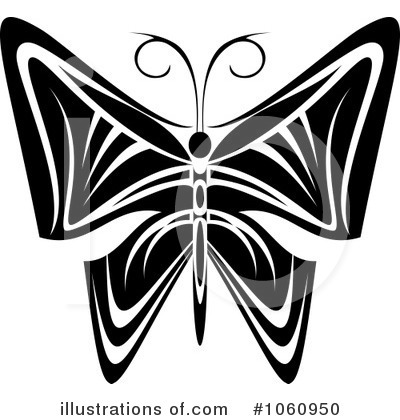 Royalty-Free (RF) Butterfly Clipart Illustration by Vector Tradition SM - Stock Sample #1060950