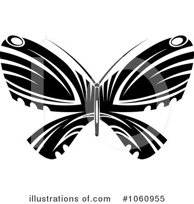 Royalty-Free (RF) Butterfly Clipart Illustration by Vector Tradition SM - Stock Sample #1060955