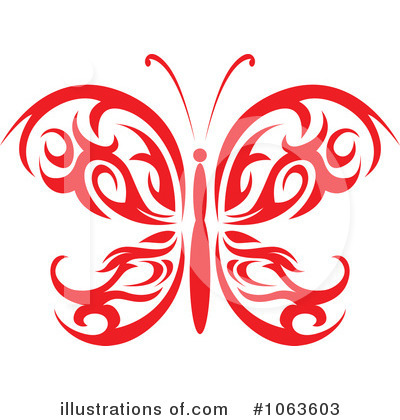 Royalty-Free (RF) Butterfly Clipart Illustration by Vector Tradition SM - Stock Sample #1063603