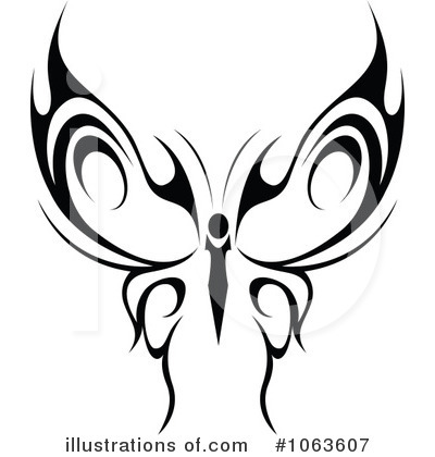 Royalty-Free (RF) Butterfly Clipart Illustration by Vector Tradition SM - Stock Sample #1063607