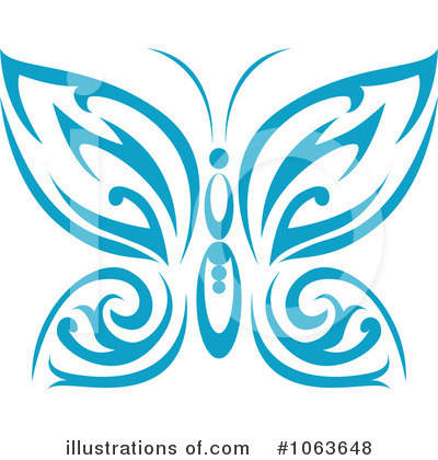 Royalty-Free (RF) Butterfly Clipart Illustration by Vector Tradition SM - Stock Sample #1063648