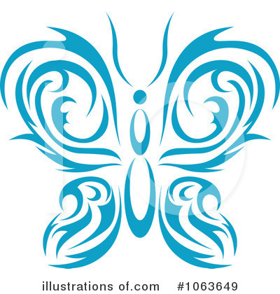 Royalty-Free (RF) Butterfly Clipart Illustration by Vector Tradition SM - Stock Sample #1063649