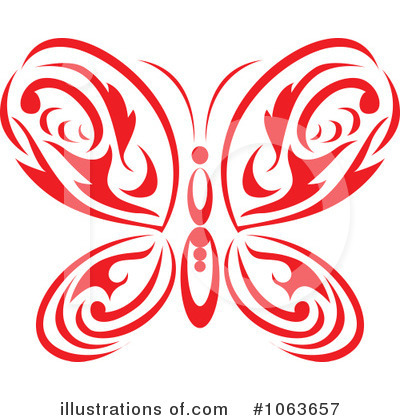Royalty-Free (RF) Butterfly Clipart Illustration by Vector Tradition SM - Stock Sample #1063657