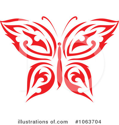 Royalty-Free (RF) Butterfly Clipart Illustration by Vector Tradition SM - Stock Sample #1063704