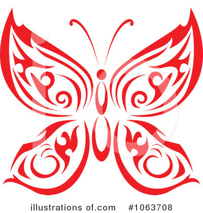 Royalty-Free (RF) Butterfly Clipart Illustration by Vector Tradition SM - Stock Sample #1063708