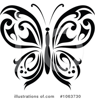 Royalty-Free (RF) Butterfly Clipart Illustration by Vector Tradition SM - Stock Sample #1063730