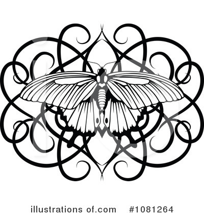 Royalty-Free (RF) Butterfly Clipart Illustration by AtStockIllustration - Stock Sample #1081264