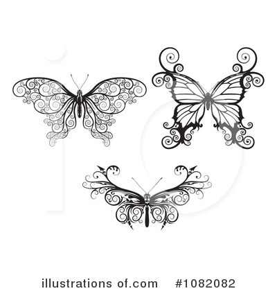 Royalty-Free (RF) Butterfly Clipart Illustration by AtStockIllustration - Stock Sample #1082082