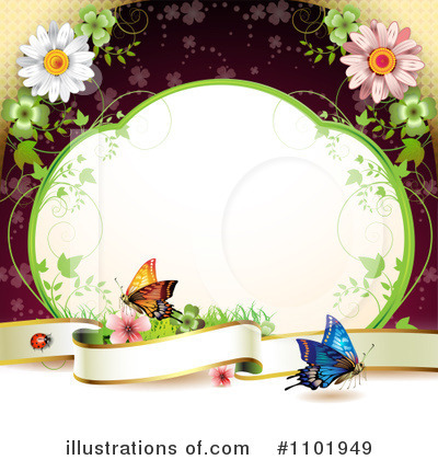 Royalty-Free (RF) Butterfly Clipart Illustration by merlinul - Stock Sample #1101949