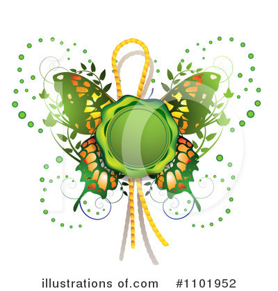 Royalty-Free (RF) Butterfly Clipart Illustration by merlinul - Stock Sample #1101952