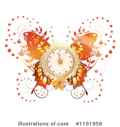 Royalty-Free (RF) Butterfly Clipart Illustration by merlinul - Stock Sample #1101956