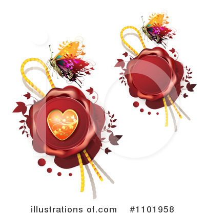 Royalty-Free (RF) Butterfly Clipart Illustration by merlinul - Stock Sample #1101958