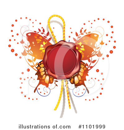 Royalty-Free (RF) Butterfly Clipart Illustration by merlinul - Stock Sample #1101999