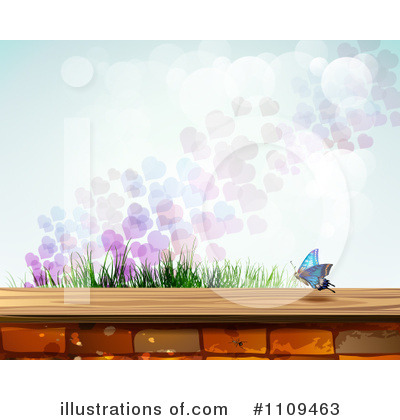 Royalty-Free (RF) Butterfly Clipart Illustration by merlinul - Stock Sample #1109463