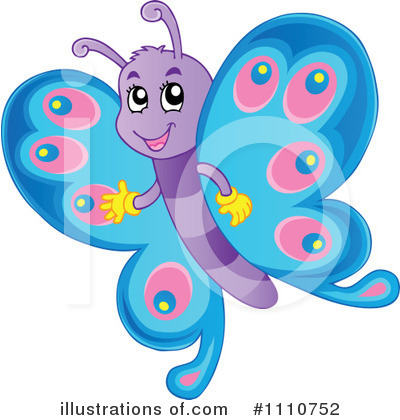 Royalty-Free (RF) Butterfly Clipart Illustration by visekart - Stock Sample #1110752