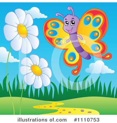 Royalty-Free (RF) Butterfly Clipart Illustration by visekart - Stock Sample #1110753