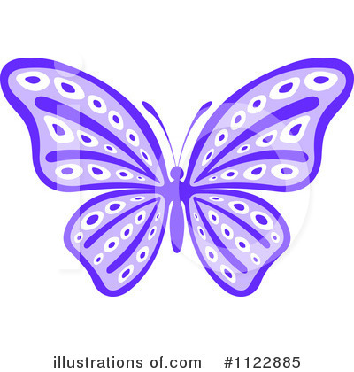 Royalty-Free (RF) Butterfly Clipart Illustration by Vector Tradition SM - Stock Sample #1122885