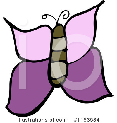 Royalty-Free (RF) Butterfly Clipart Illustration by lineartestpilot - Stock Sample #1153534