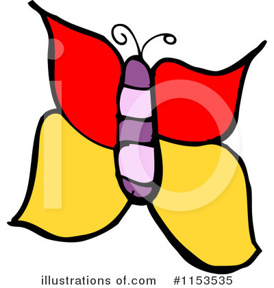 Royalty-Free (RF) Butterfly Clipart Illustration by lineartestpilot - Stock Sample #1153535