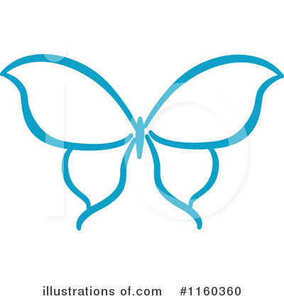 Royalty-Free (RF) Butterfly Clipart Illustration by Vector Tradition SM - Stock Sample #1160360