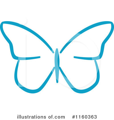 Royalty-Free (RF) Butterfly Clipart Illustration by Vector Tradition SM - Stock Sample #1160363