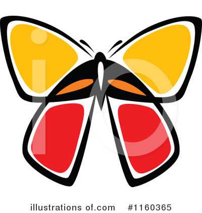 Royalty-Free (RF) Butterfly Clipart Illustration by Vector Tradition SM - Stock Sample #1160365