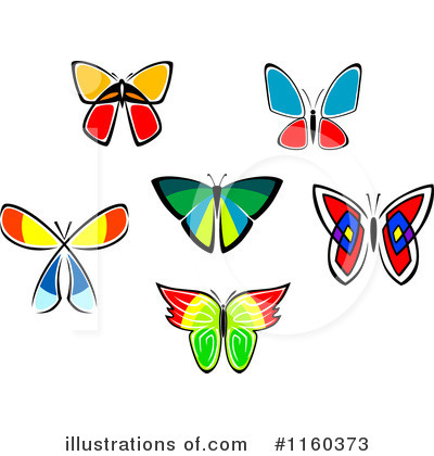 Royalty-Free (RF) Butterfly Clipart Illustration by Vector Tradition SM - Stock Sample #1160373