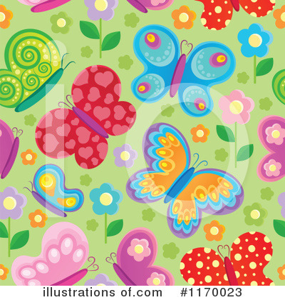 Royalty-Free (RF) Butterfly Clipart Illustration by visekart - Stock Sample #1170023