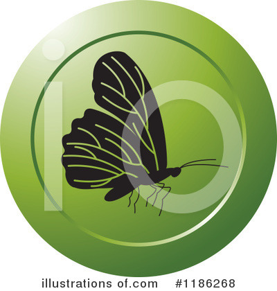 Royalty-Free (RF) Butterfly Clipart Illustration by Lal Perera - Stock Sample #1186268