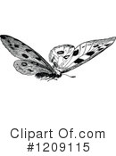 Butterfly Clipart #1209115 by Prawny Vintage