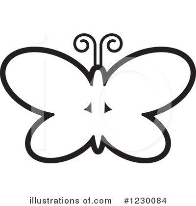 Royalty-Free (RF) Butterfly Clipart Illustration by Lal Perera - Stock Sample #1230084