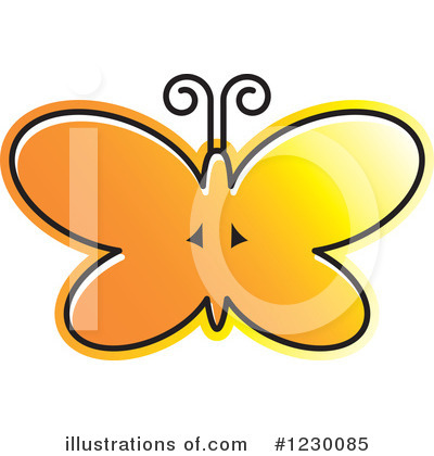 Royalty-Free (RF) Butterfly Clipart Illustration by Lal Perera - Stock Sample #1230085