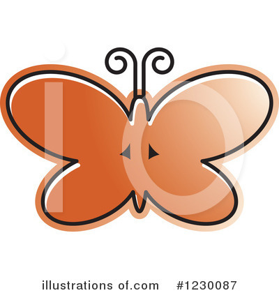 Royalty-Free (RF) Butterfly Clipart Illustration by Lal Perera - Stock Sample #1230087