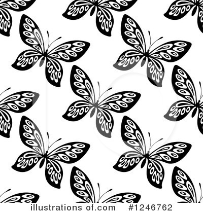 Royalty-Free (RF) Butterfly Clipart Illustration by Vector Tradition SM - Stock Sample #1246762