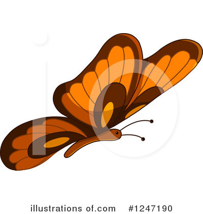 Royalty-Free (RF) Butterfly Clipart Illustration by yayayoyo - Stock Sample #1247190