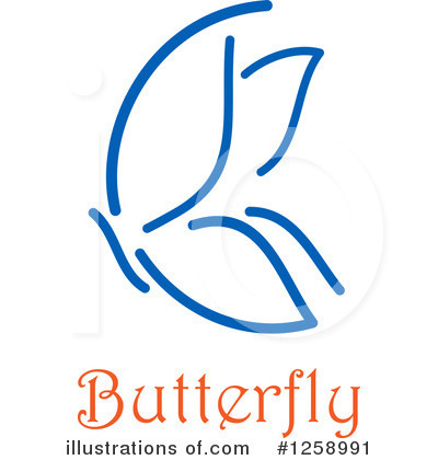 Royalty-Free (RF) Butterfly Clipart Illustration by Vector Tradition SM - Stock Sample #1258991