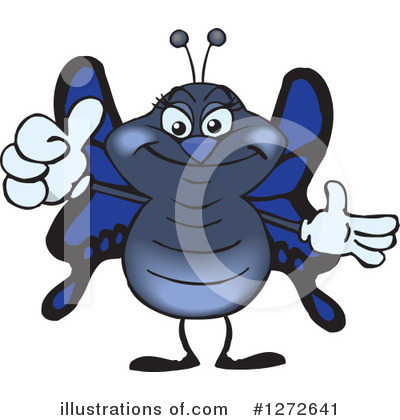 Royalty-Free (RF) Butterfly Clipart Illustration by Dennis Holmes Designs - Stock Sample #1272641
