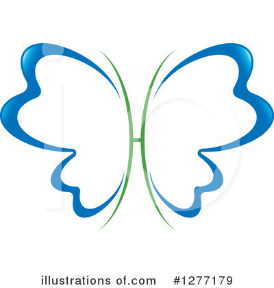 Royalty-Free (RF) Butterfly Clipart Illustration by Lal Perera - Stock Sample #1277179
